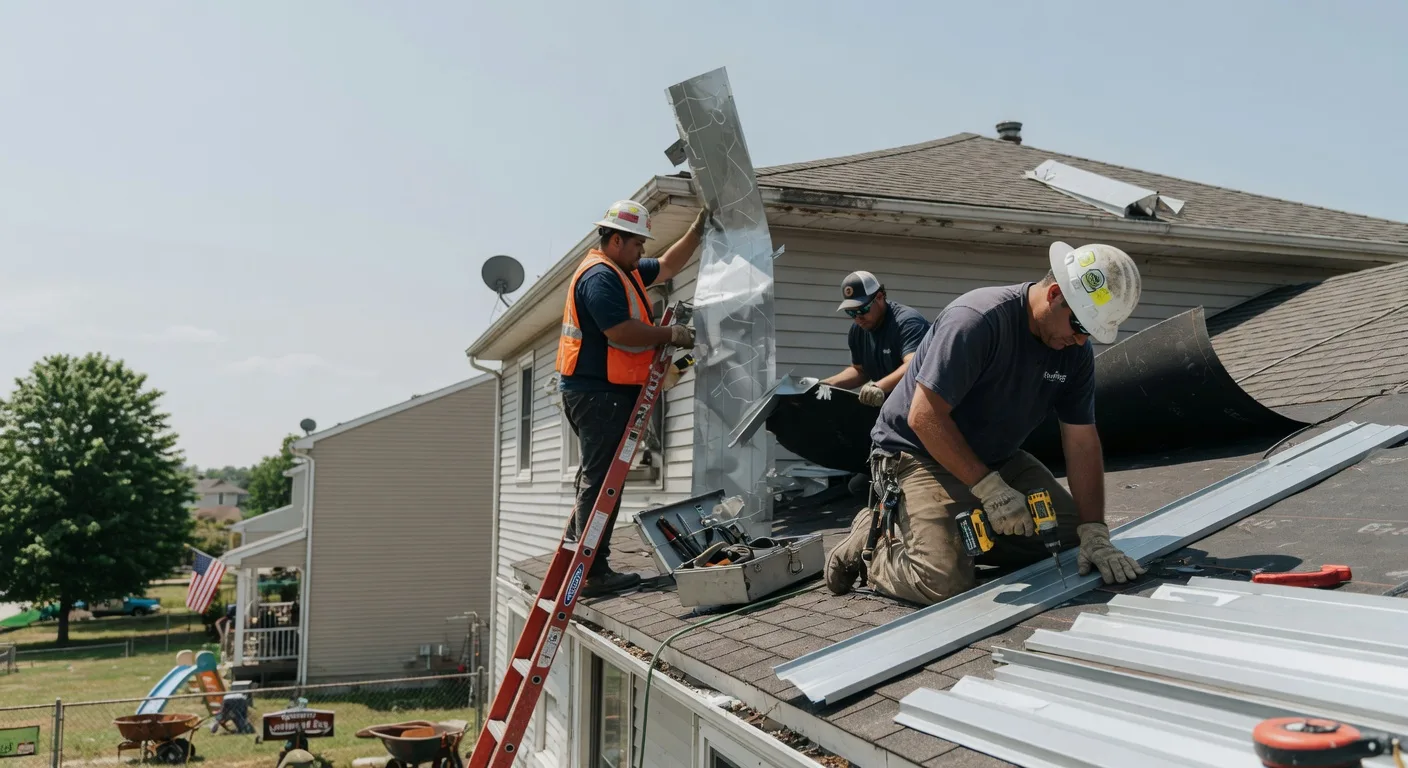 Storm Damage Metal Roof Repair in Spruce Creek, PA